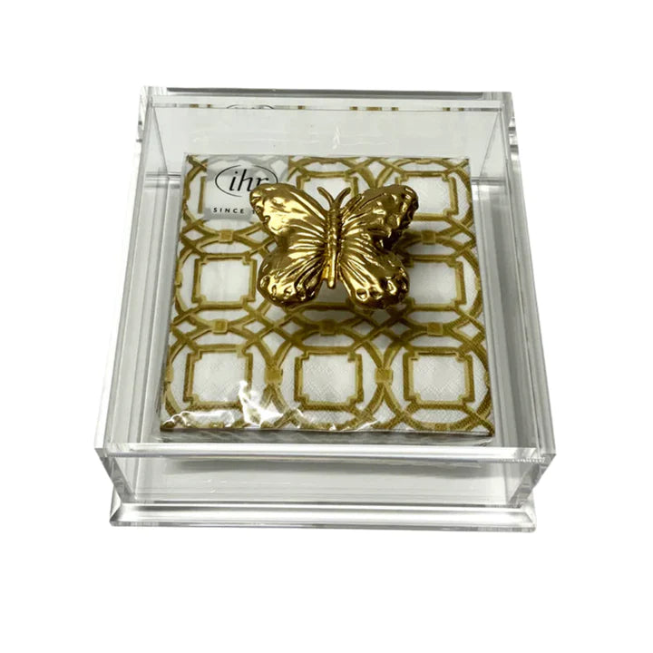 Butterfly Cocktail Napkin Box