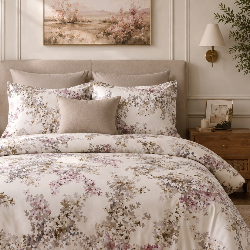 Aura Home Paradise Mauve Duvet Set