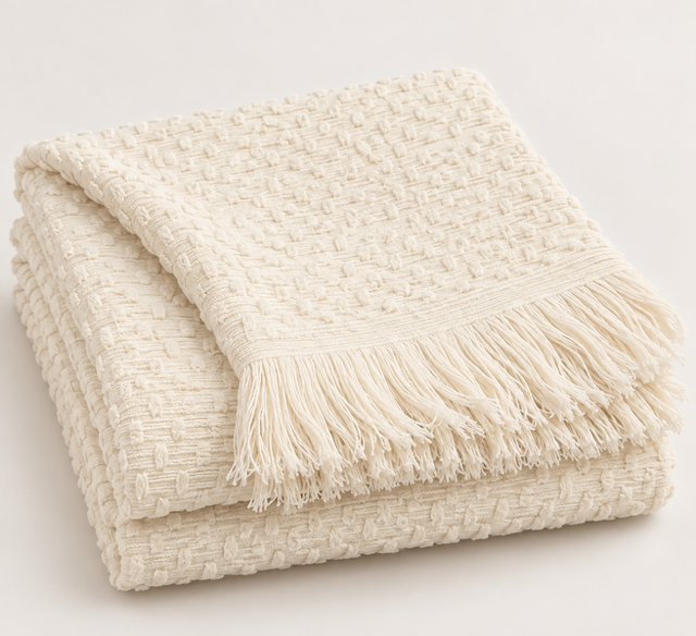 Pebble Fringed Throw