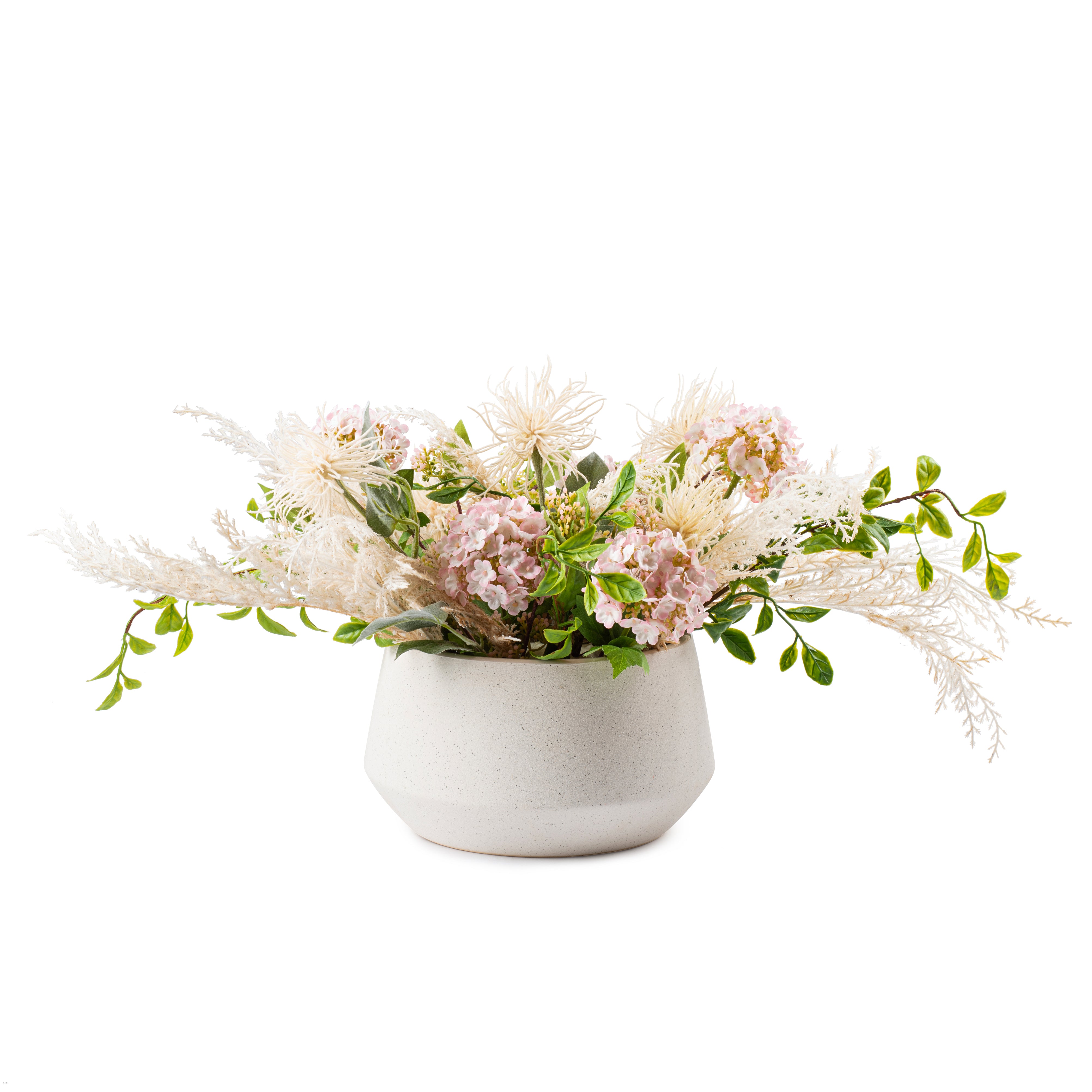 Flaura Pink Hyrangea Foilage