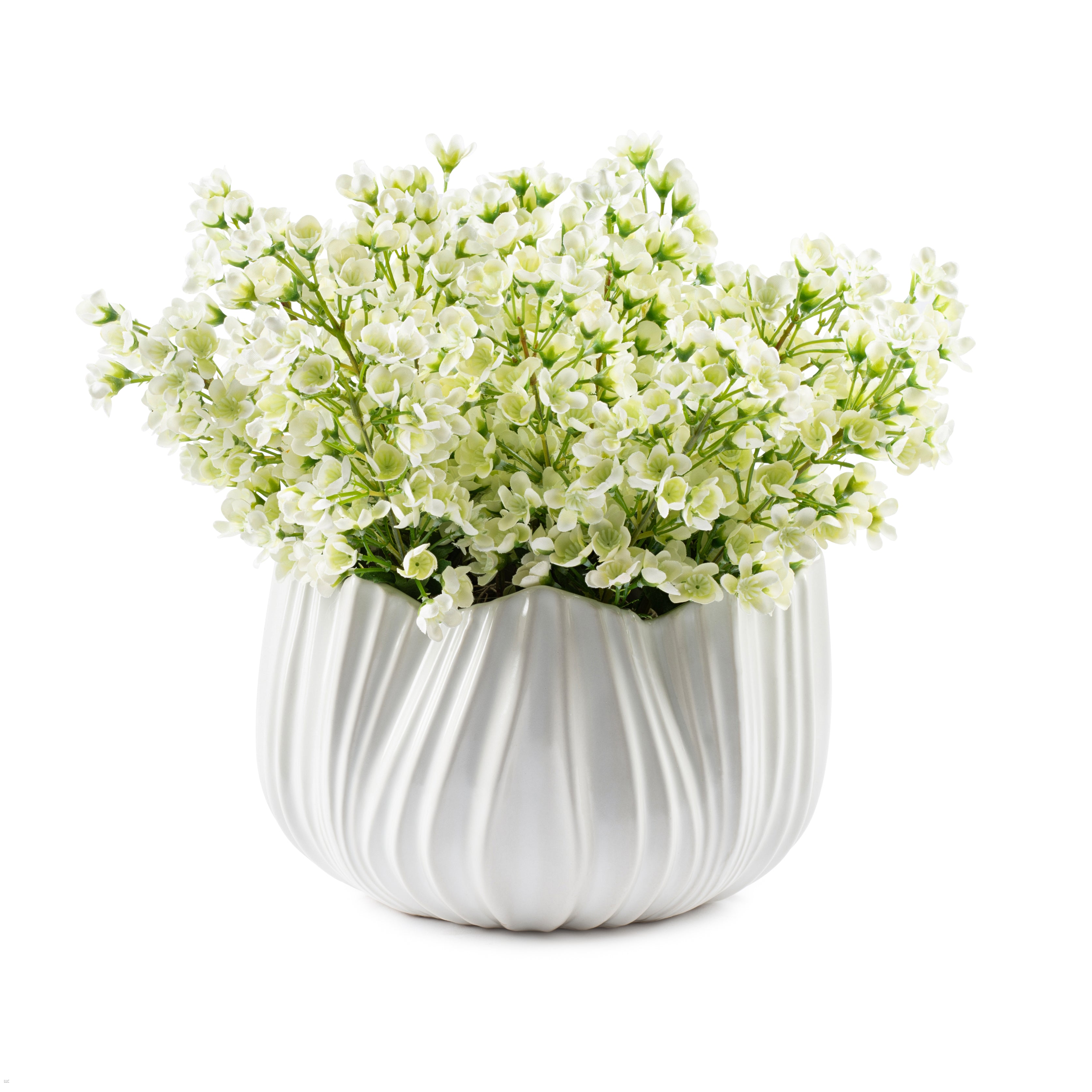 Flaura Cream Hydrangeas and Baby Breath- Medium