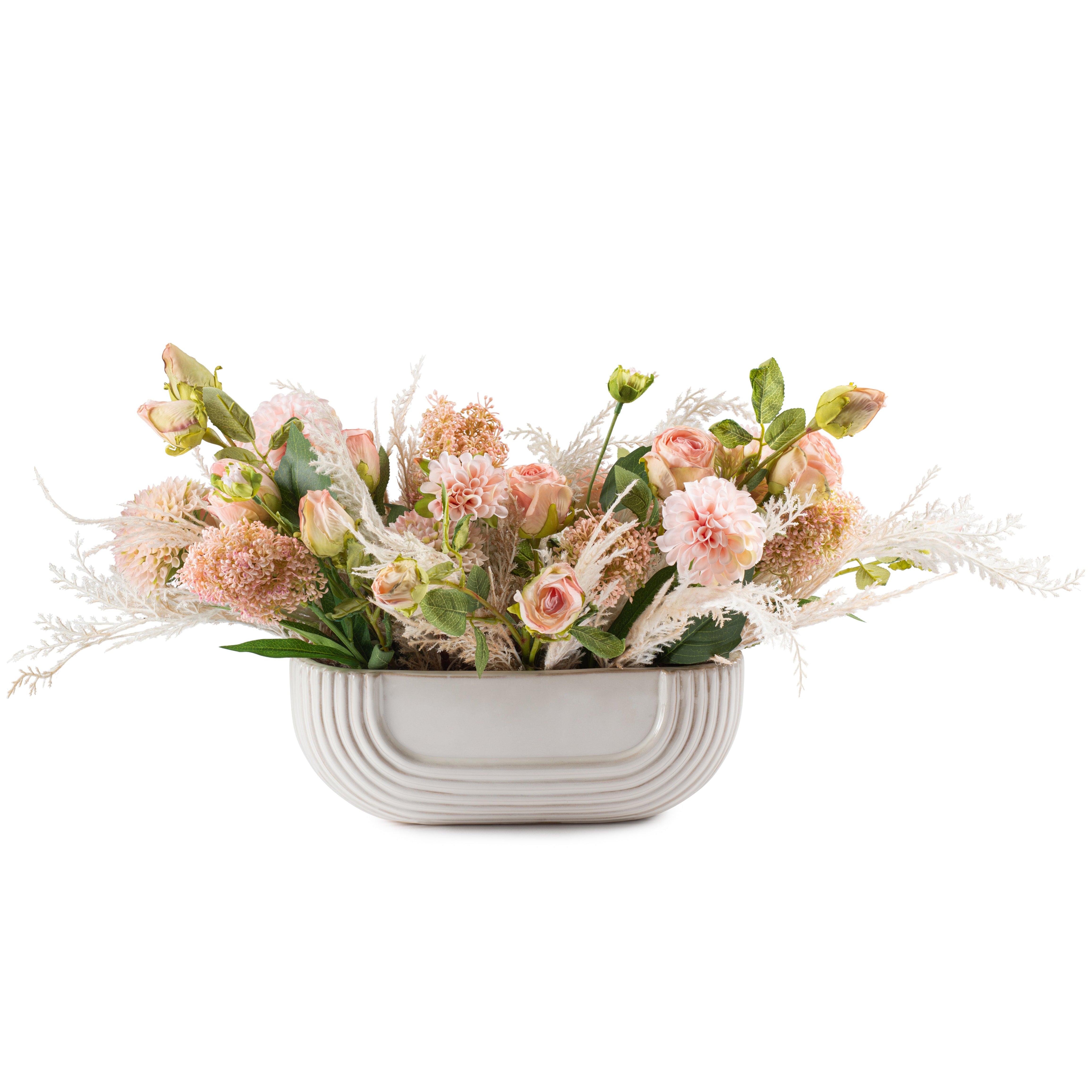 Flaura Pink Roses Foliage