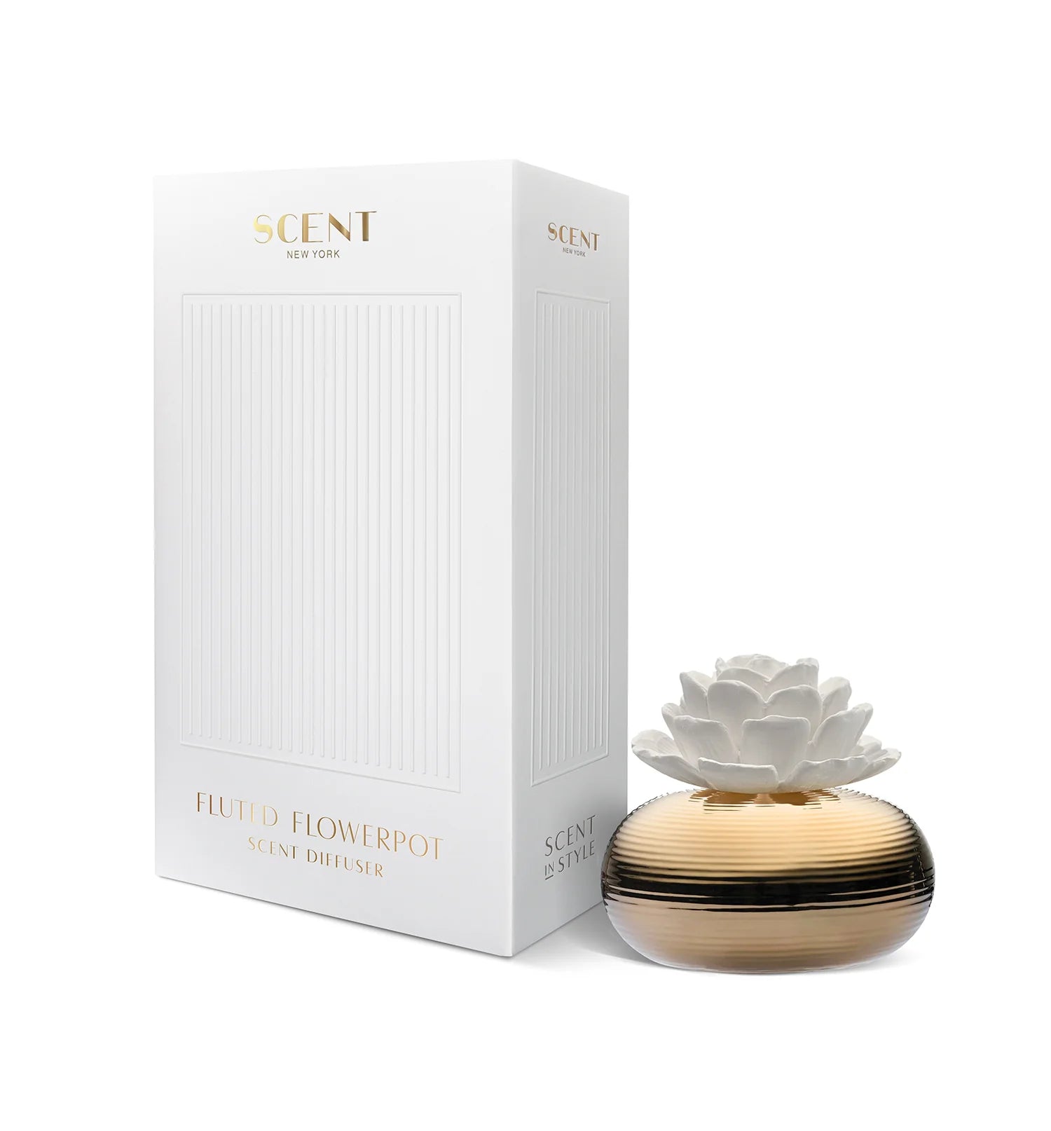 Scent New York Fluted Flowerpot Scent Diffuser