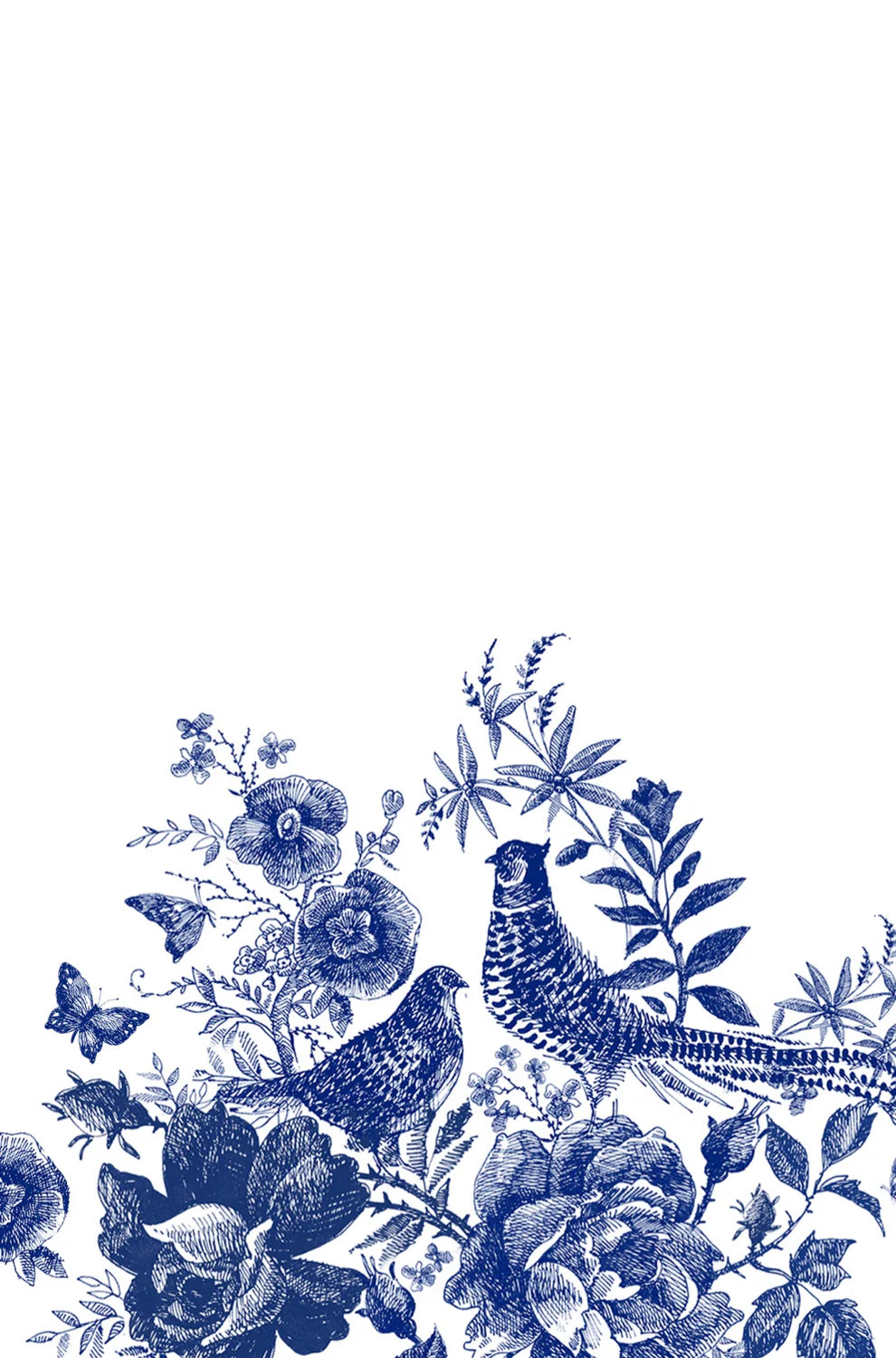 Porcelain Pheasantry  Guest Towel