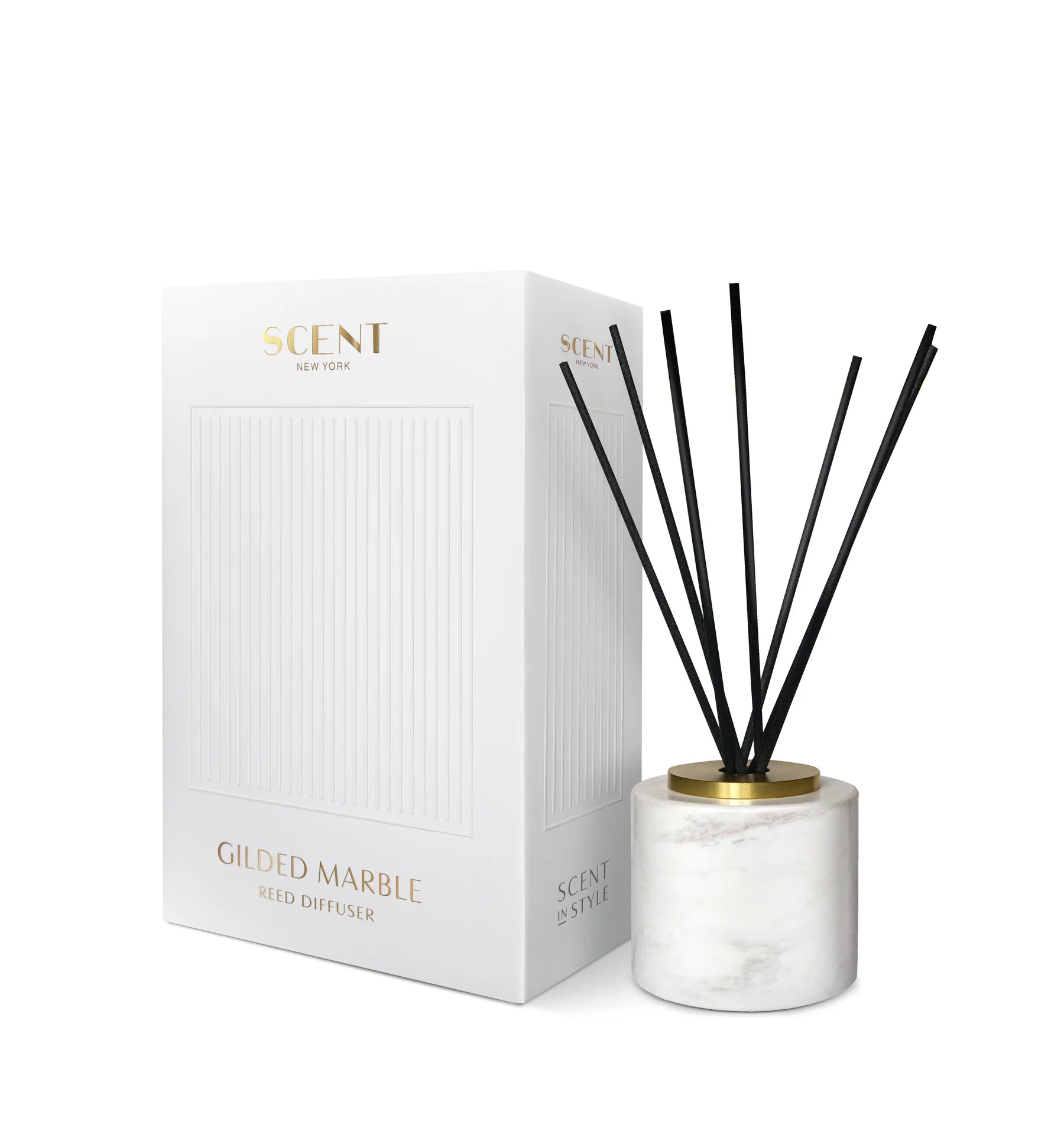 Scent New York Gilded Marble Reed Diffuser