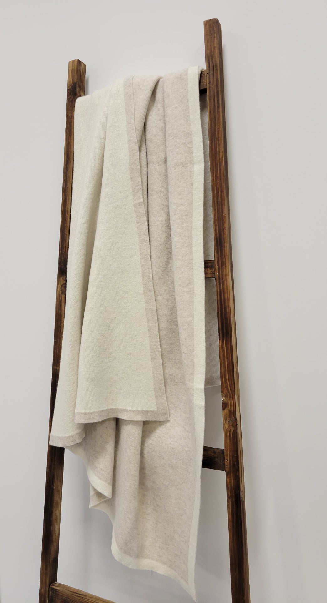 Double Faced Knit Charleston Throw-100% Cashmere
