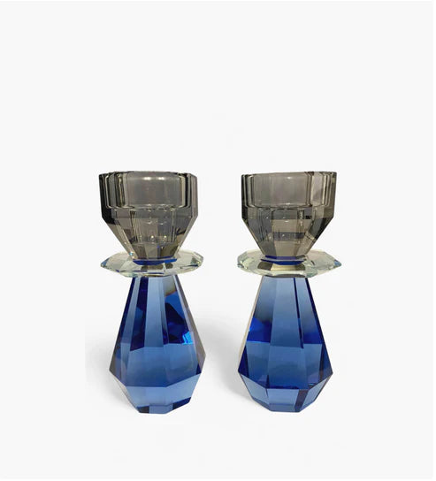 Modern Cut Candle Holder Set - Thumbnail 2