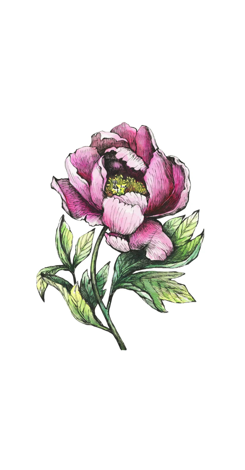 Shadow Peony Printed Guest Towel