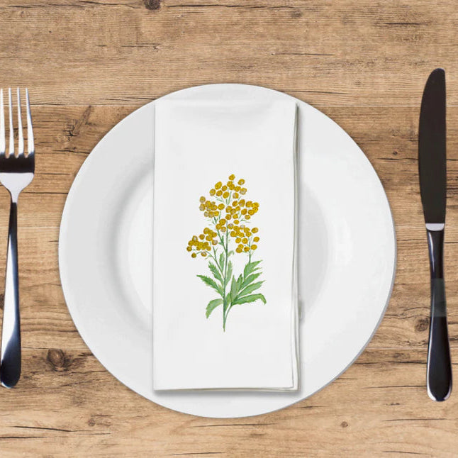 Golden Buds Frame Guest Towel