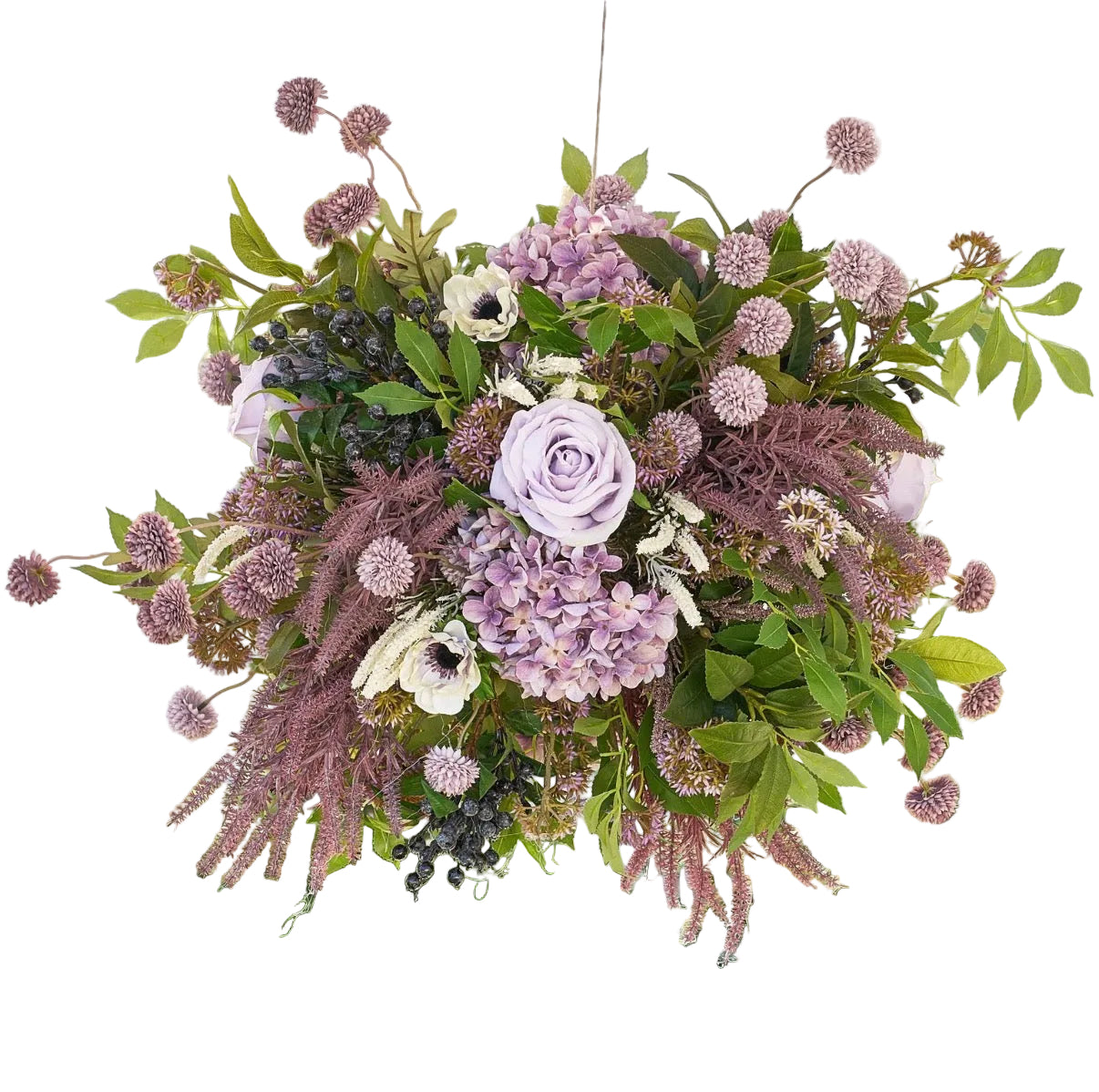 Flaura Lavender Drift Floral Hanging Chandelier