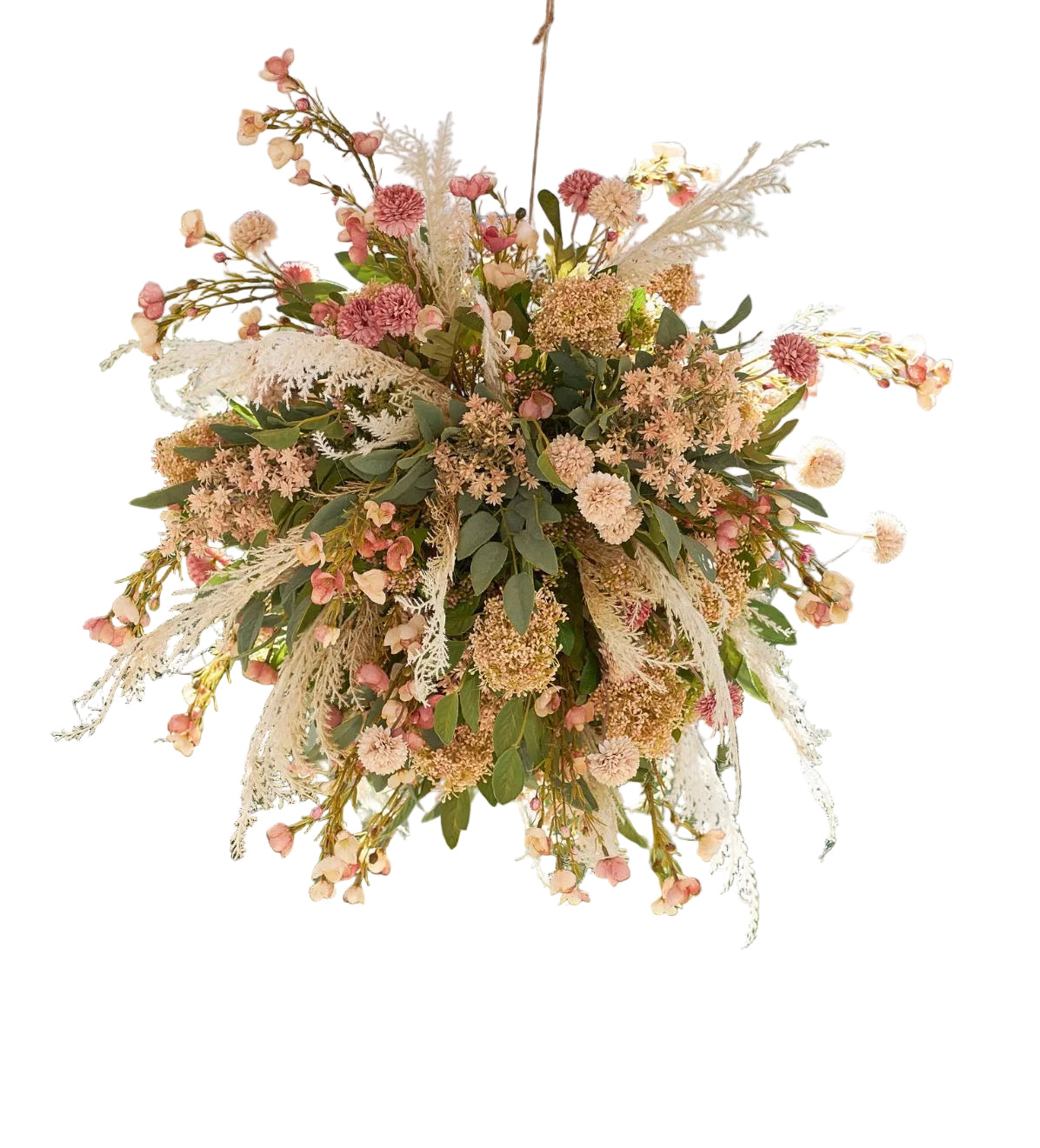 Blush Garden Floral Hanging Chandelier
