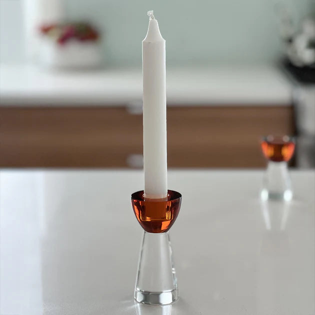Colored Crystal Candlestick