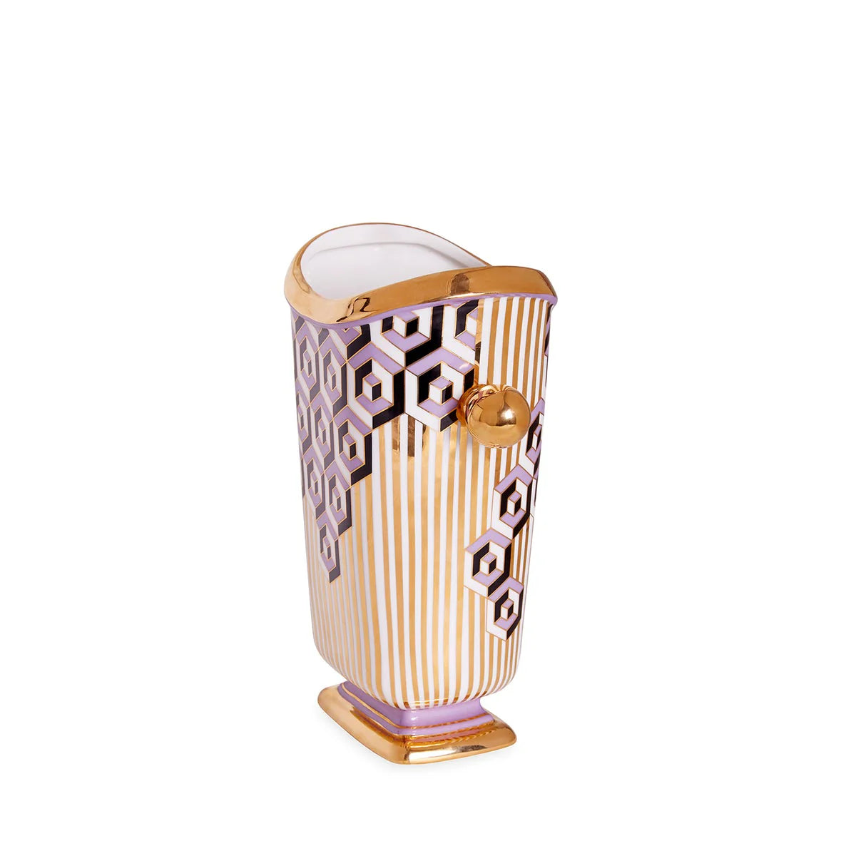 Jonathan Adler Versailles Hex Purple Vase