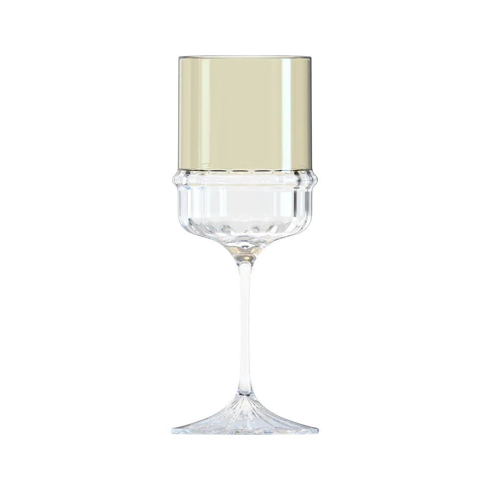 Colored Base Stem Wine Glasses