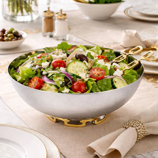 Luxe Linked Stainless Steel Salad Server