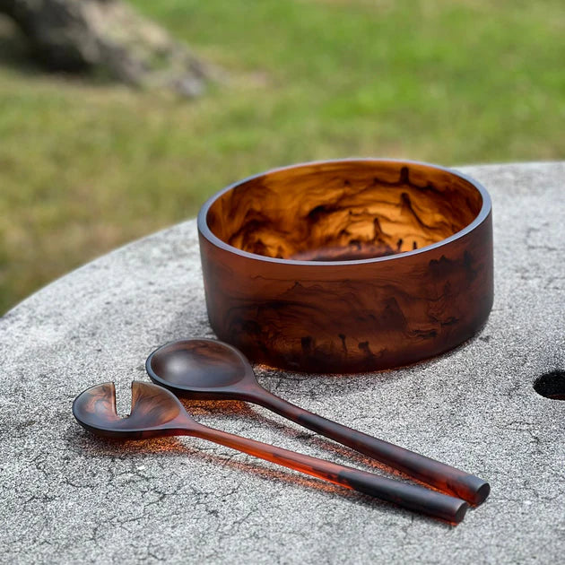 Resin Swirl Salad Servers
