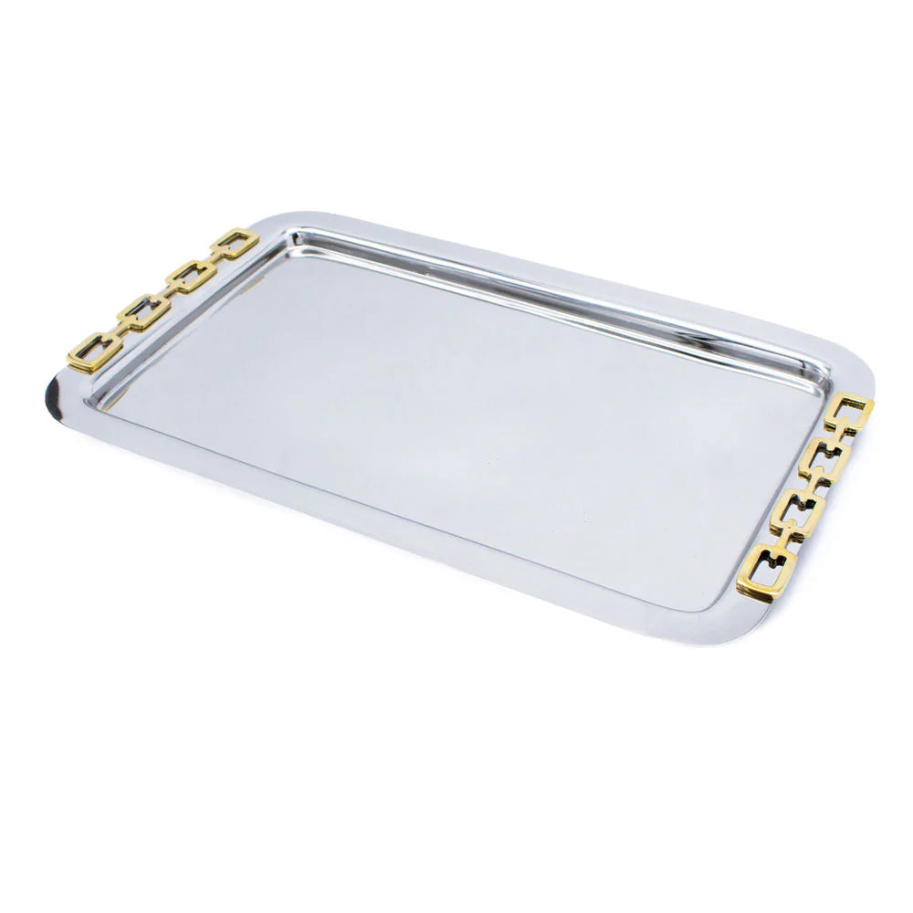 Luxe Linked Stainless Steel Tray