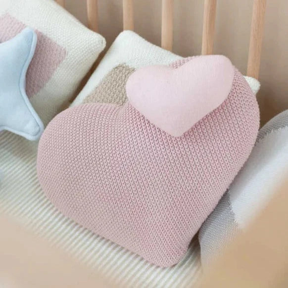 Knitted Love Cushion