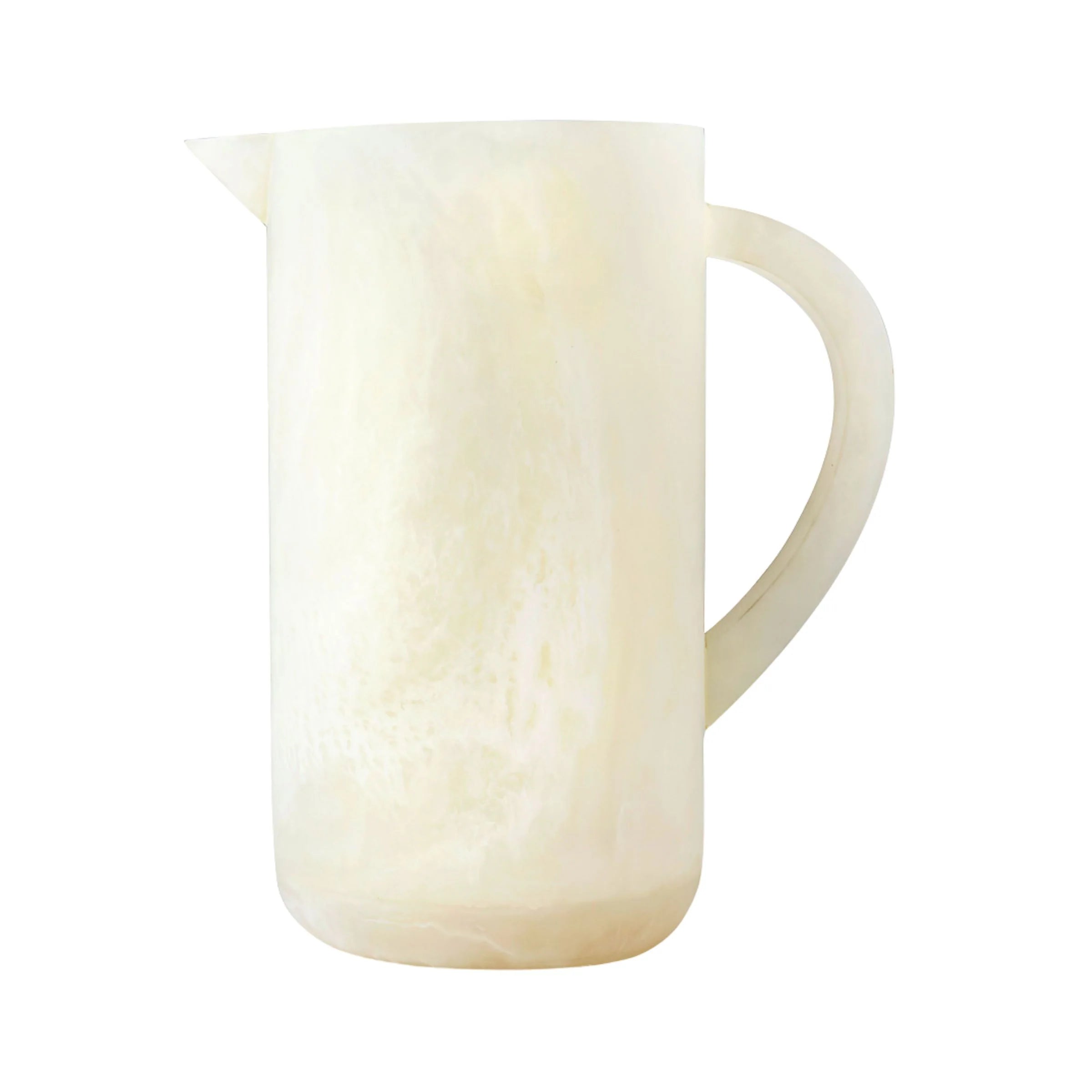 Lucente Resin Matte White Beverage Pitcher