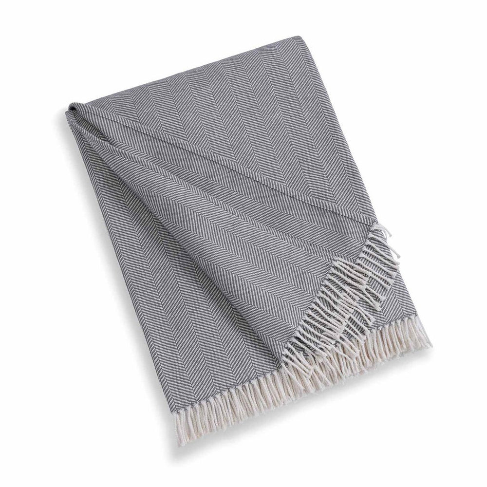 Kassatex Madeira Throw Blanket-charcoal