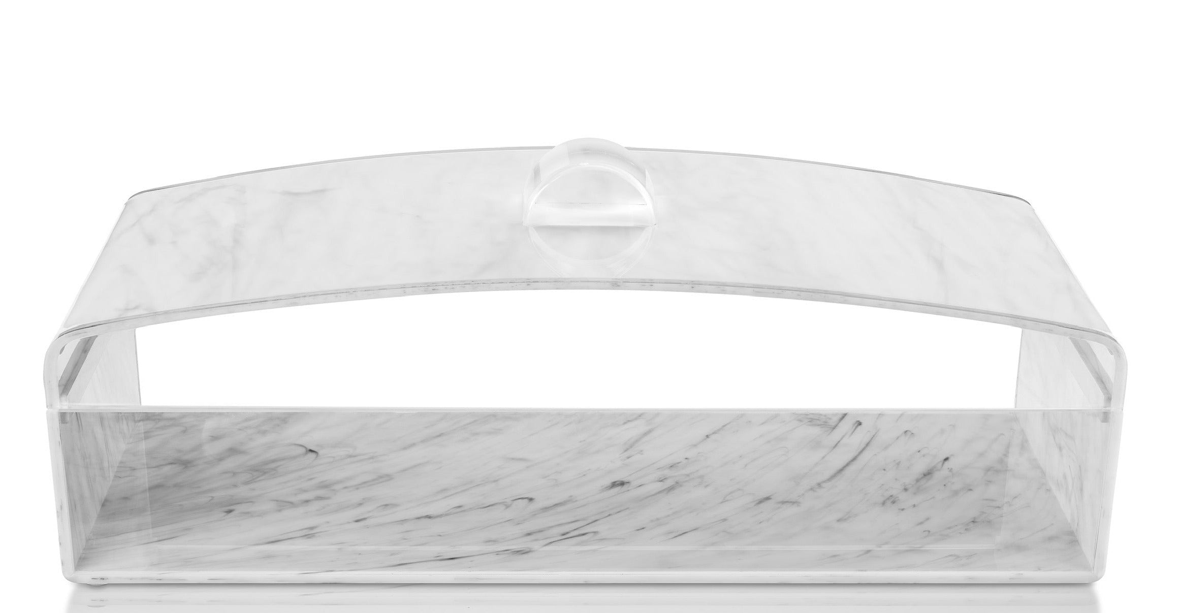 Luxe Rectangle Cake Display Marble Design