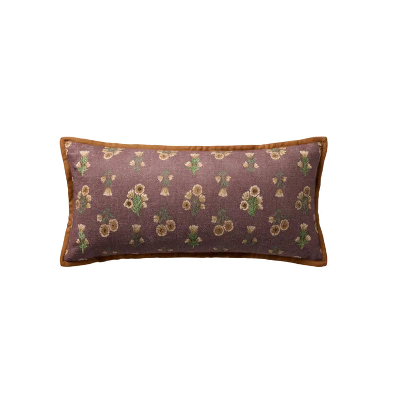 Posie Wine Throw Pillow