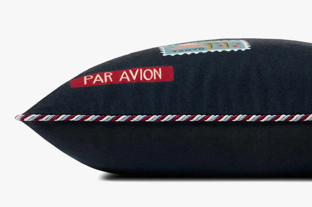 Postage Stamps Throw Pillow