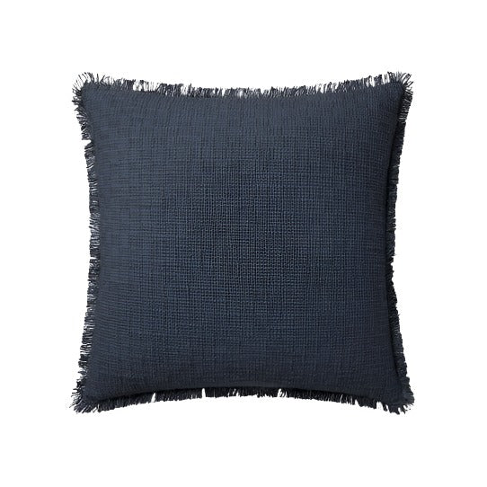 Meadowlark Midnight Woven Pillow