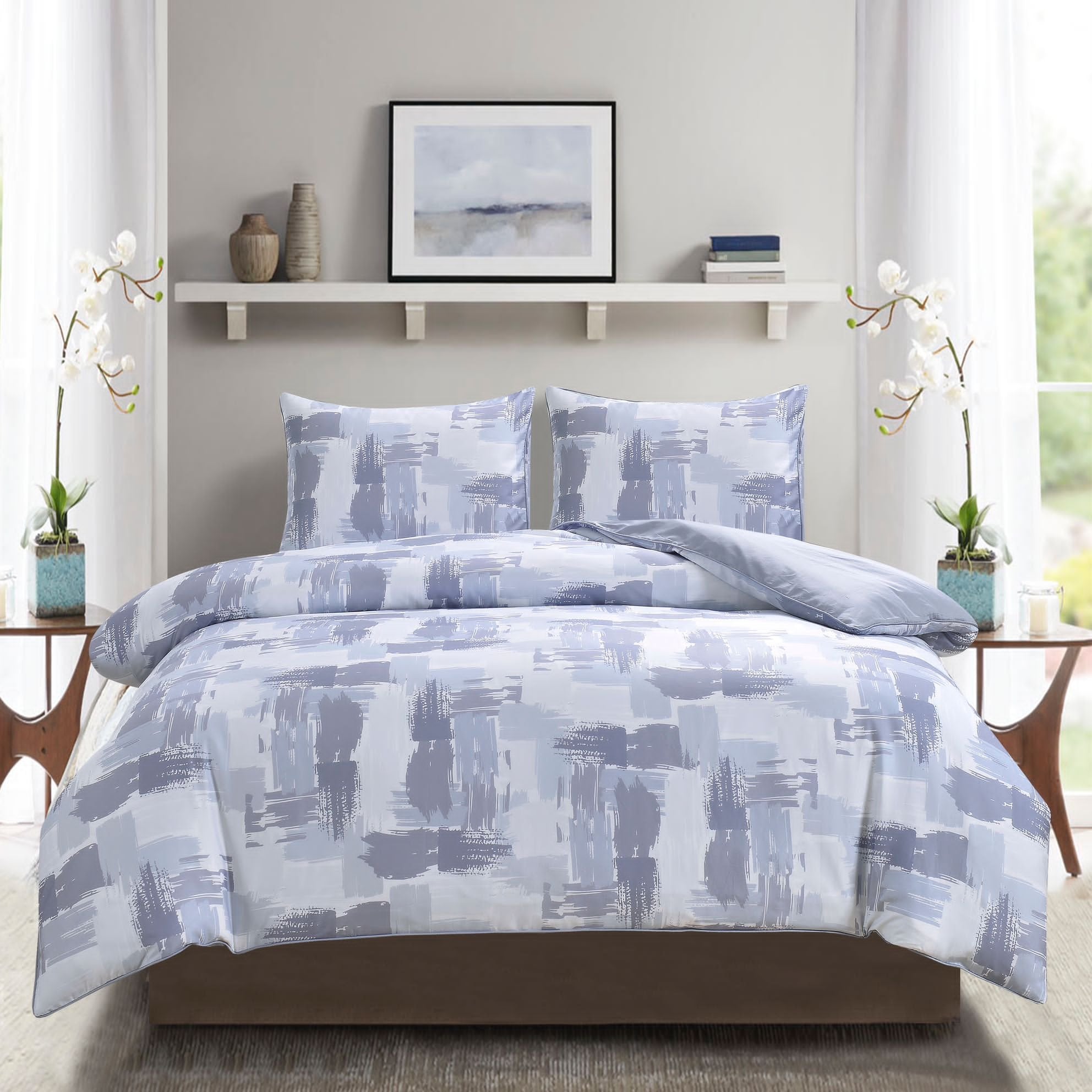 Aura & Belle Shades of Blue Duvet Set