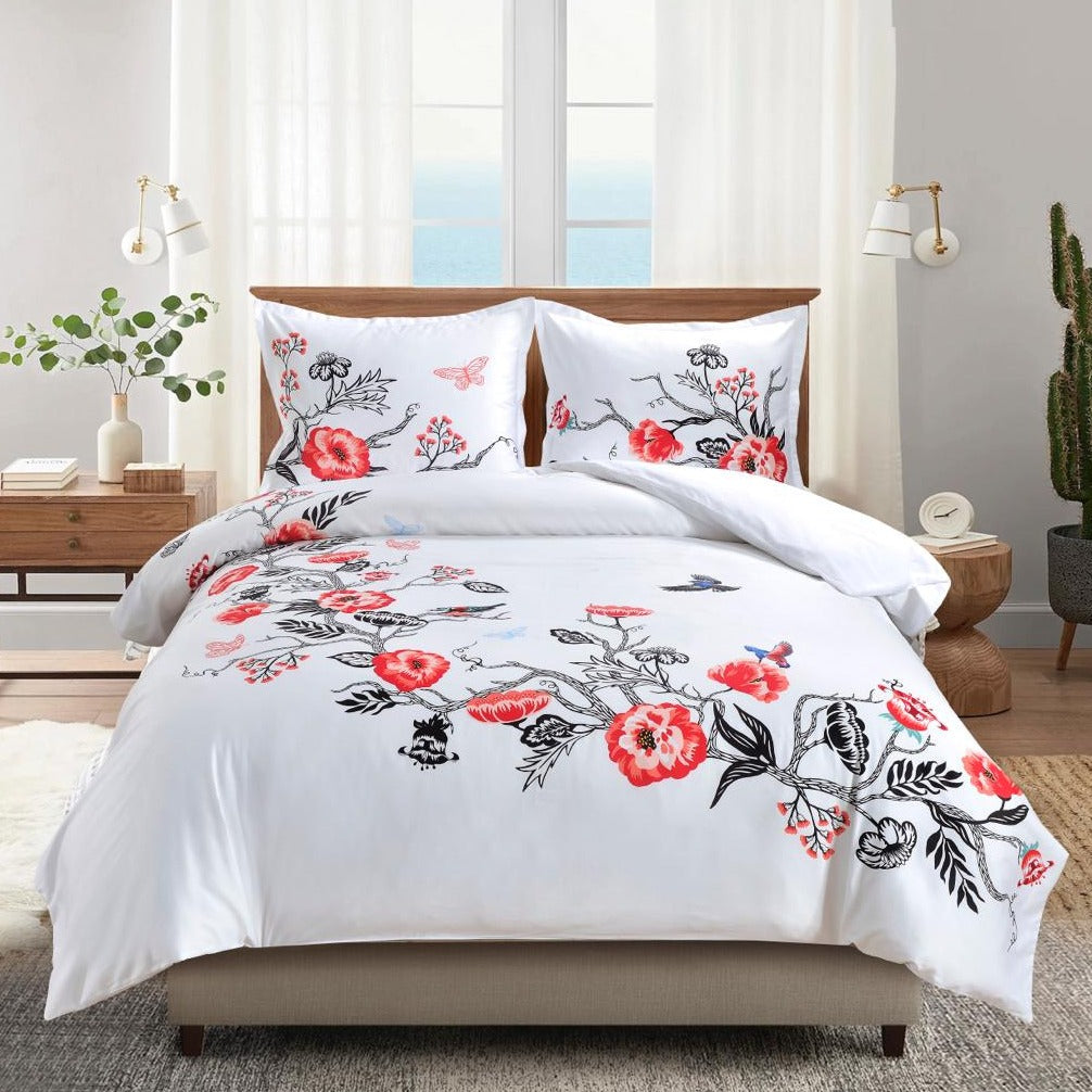 Chez Chaya x A&B Birds & Blooms Duvet Set