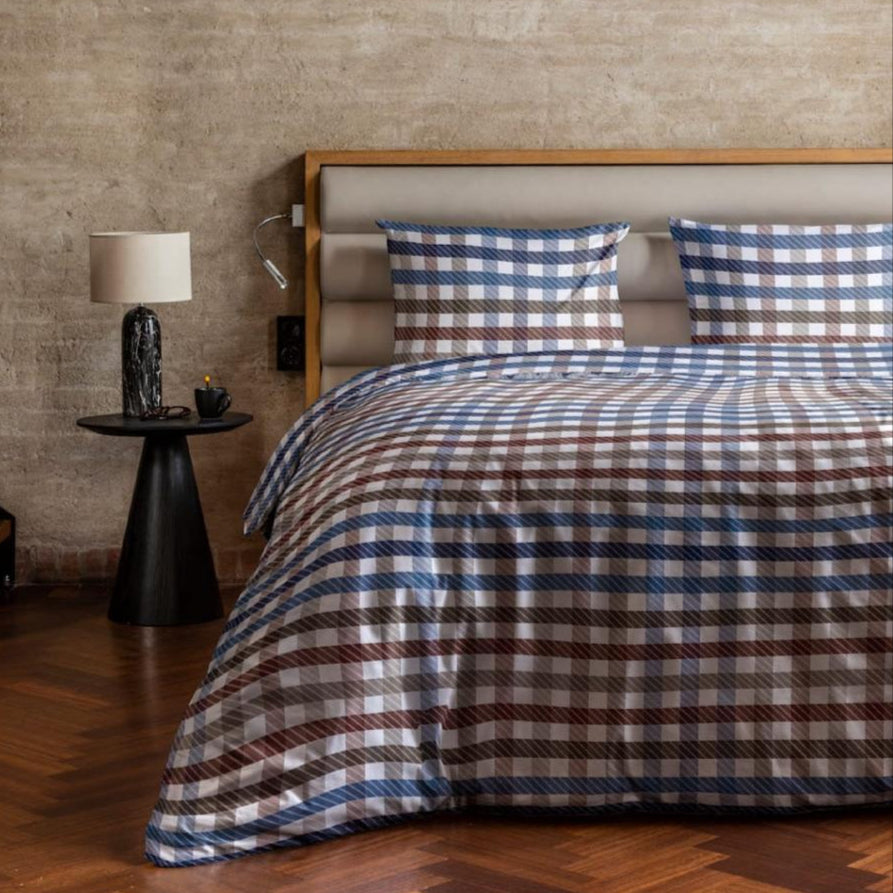 Aura Home Tartan Duvet Set