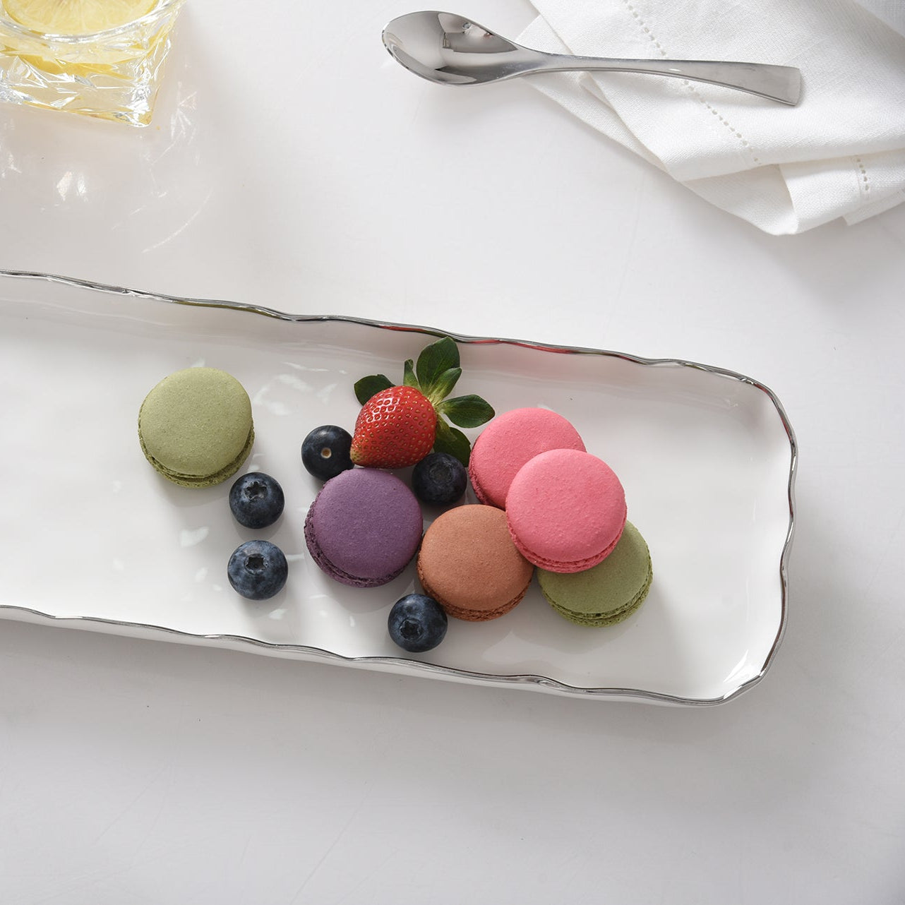 Portofino Plata Long Rectangular Tray