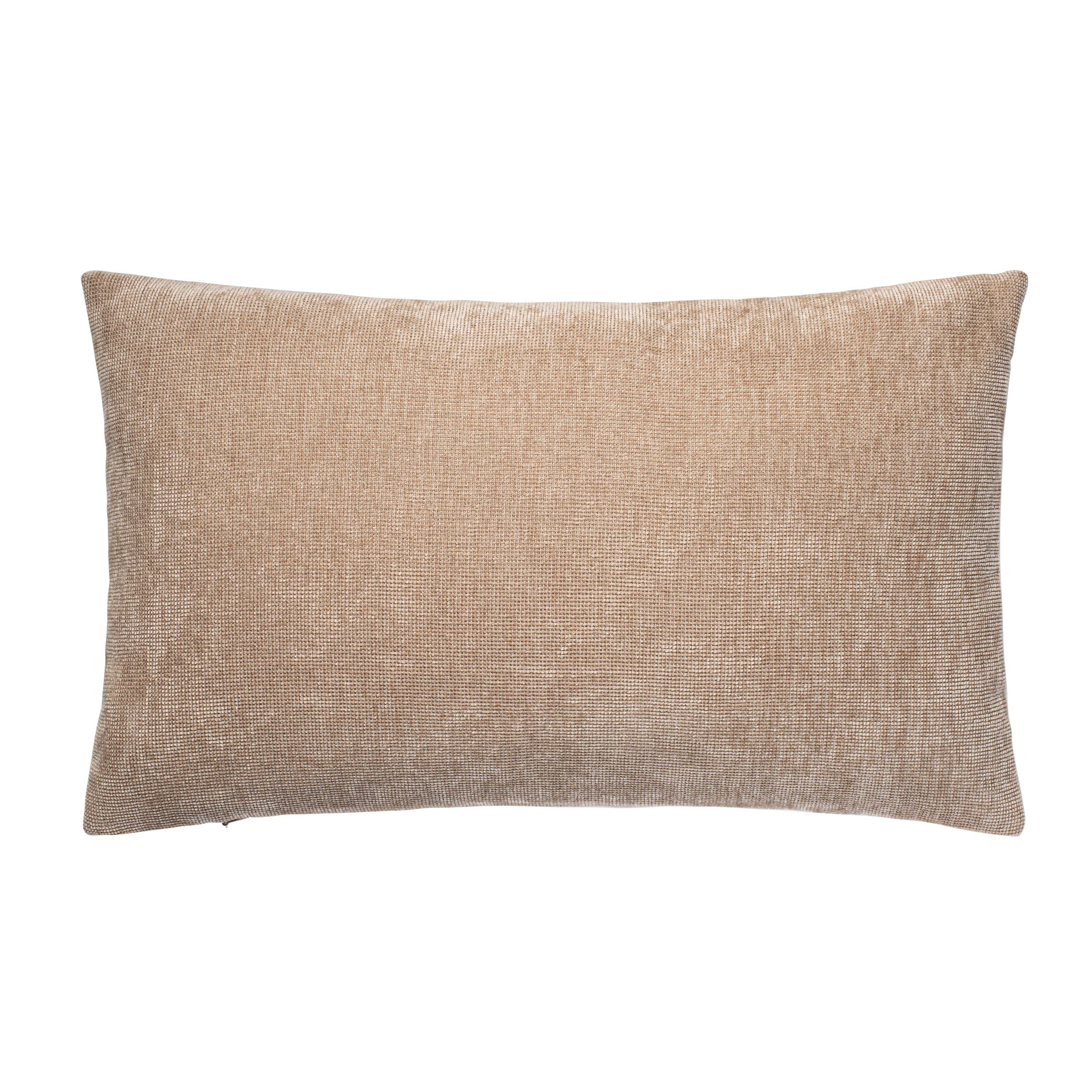 Aura Home Taupe Micro-Weave Throw Pillow