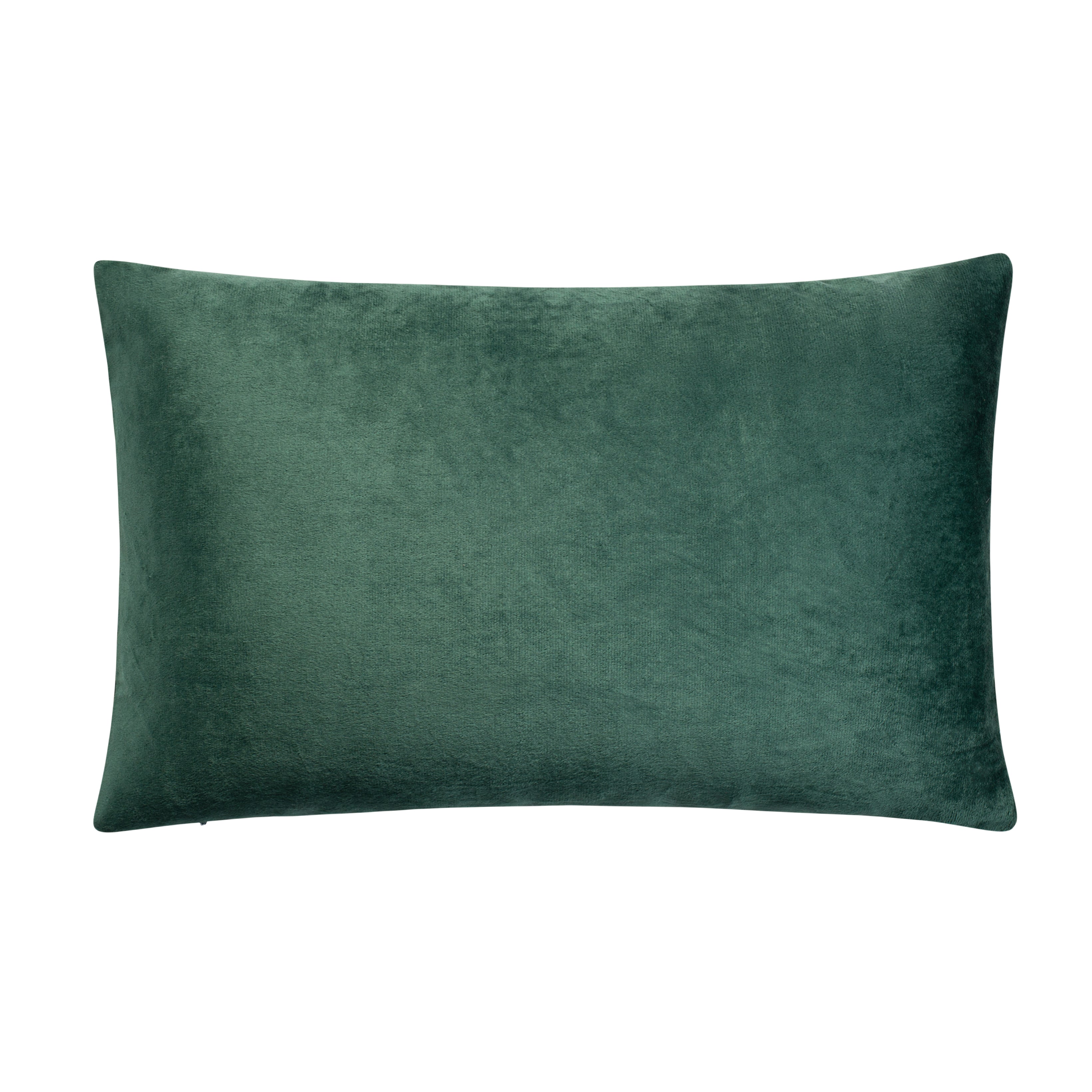 Aura Home Hunter Green Velvet Throw Pillow