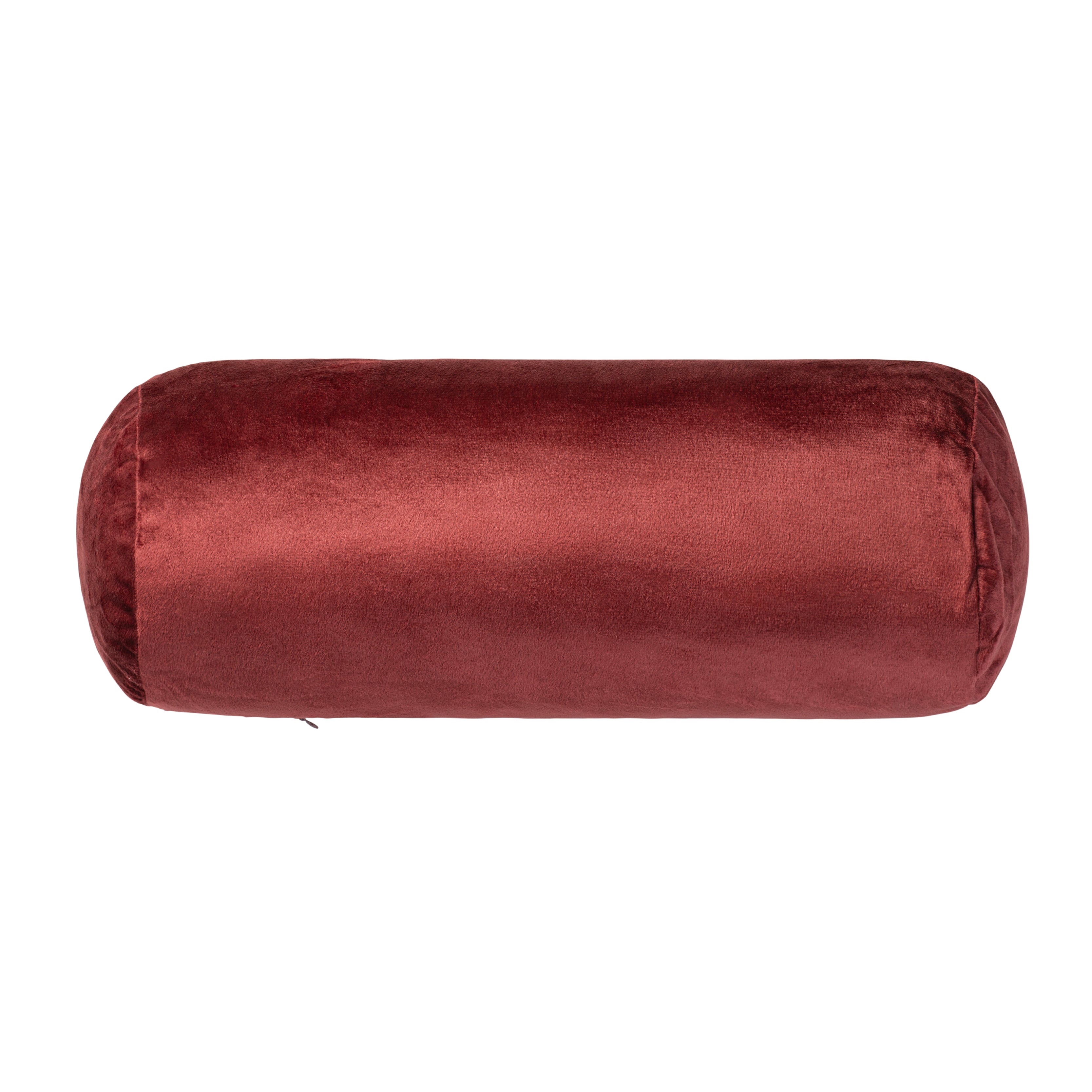 Aura Home Burgundy Red Velvet Throw Pillow