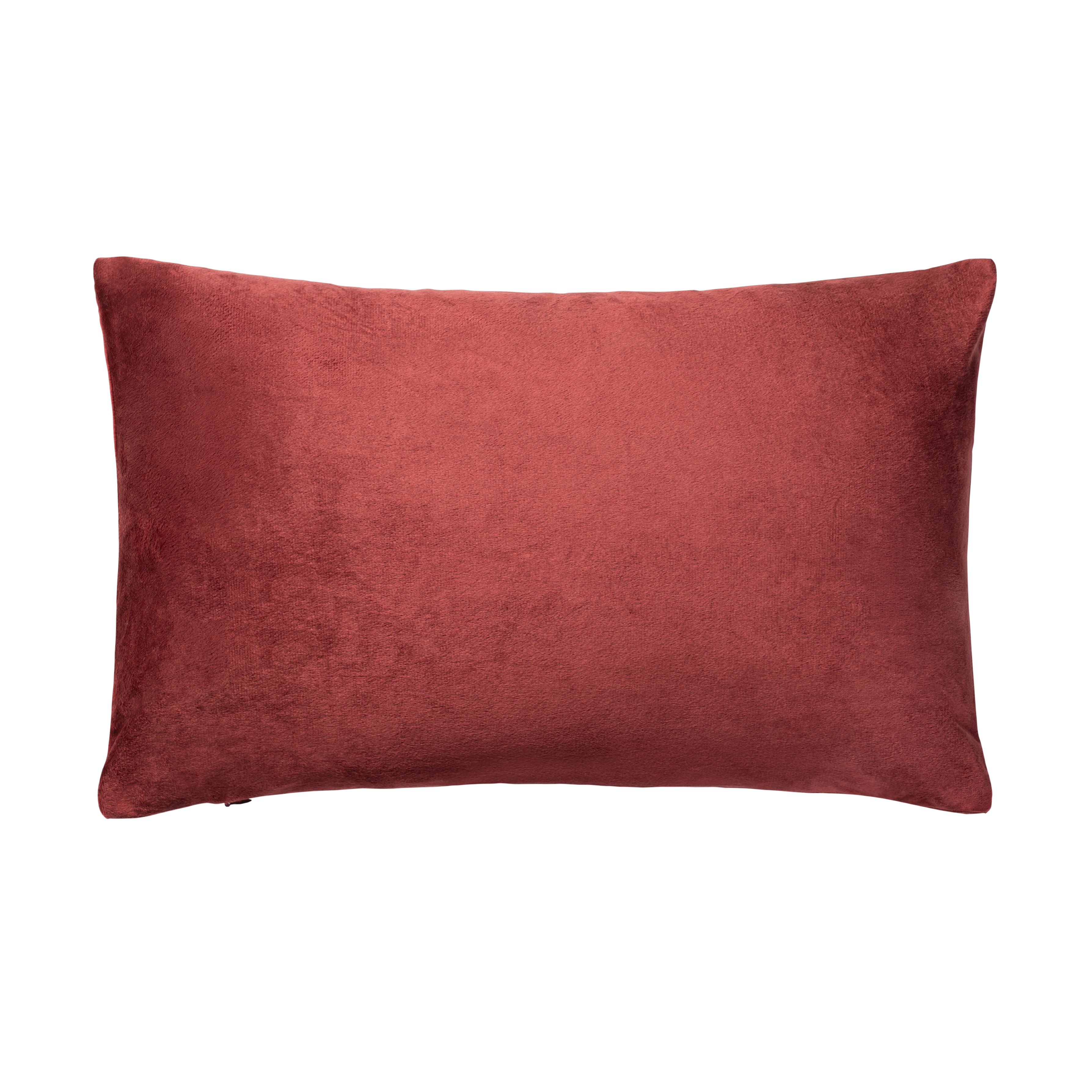 Aura Home Burgundy Red Velvet Throw Pillow