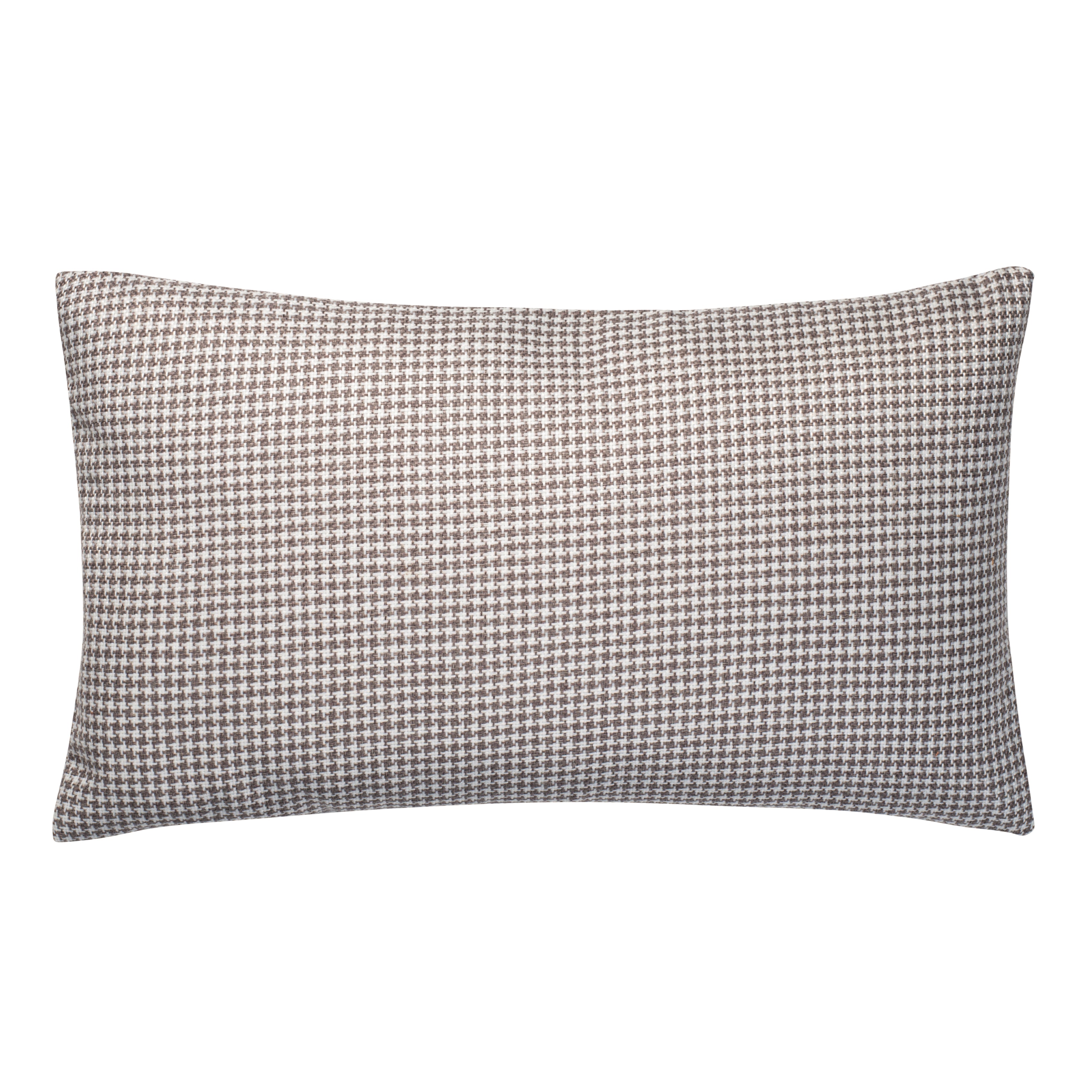 Aura Home Grey Houndstooth Throw Pillow