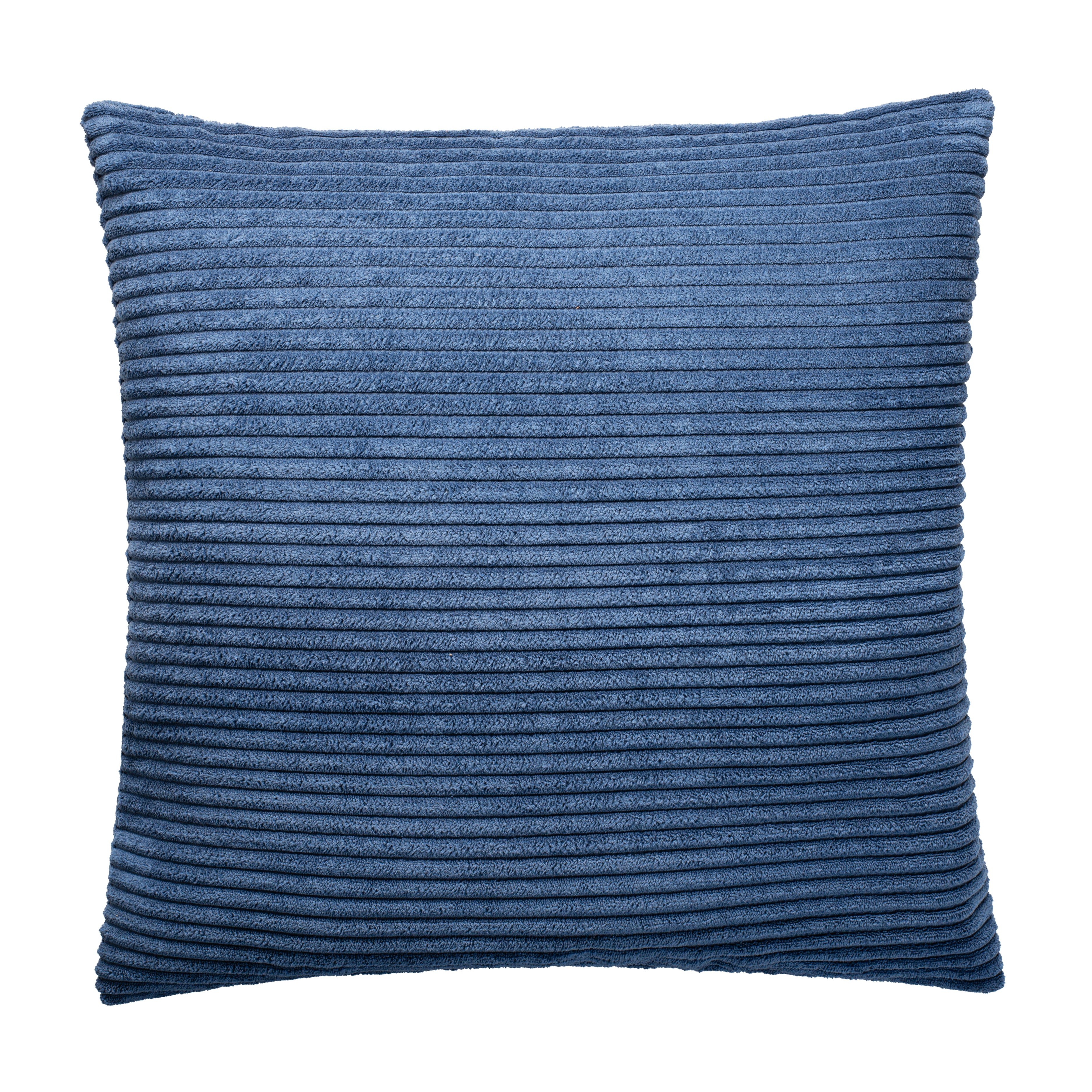 Aura Home Cobalt Blue Ribbed Velour Throw Pillow