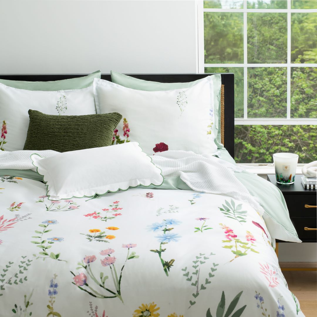 Aura Home Vibrant Garden Duvet Set