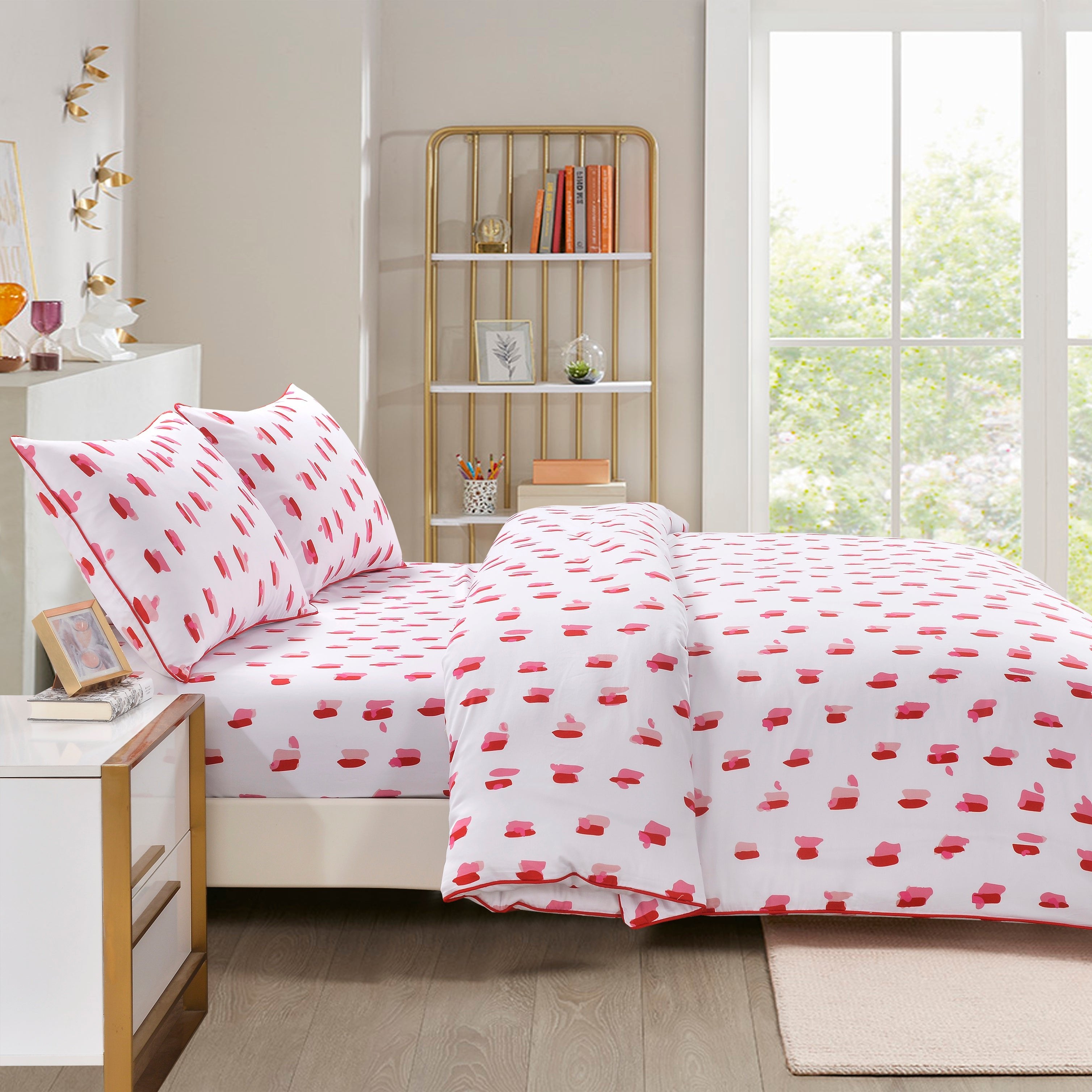 Aura Home Plié Speckled Duvet Set