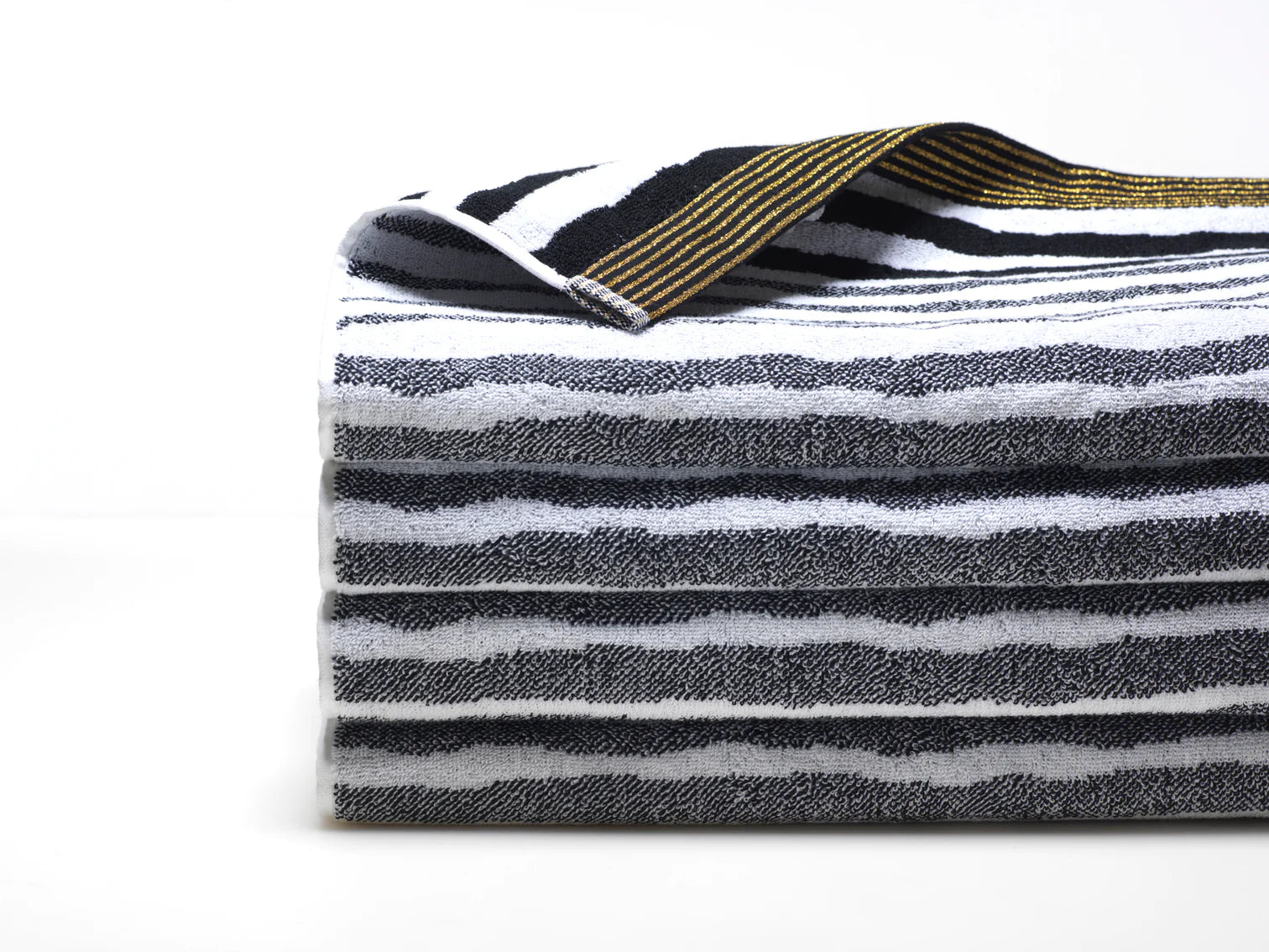 Black and white hand towels sale