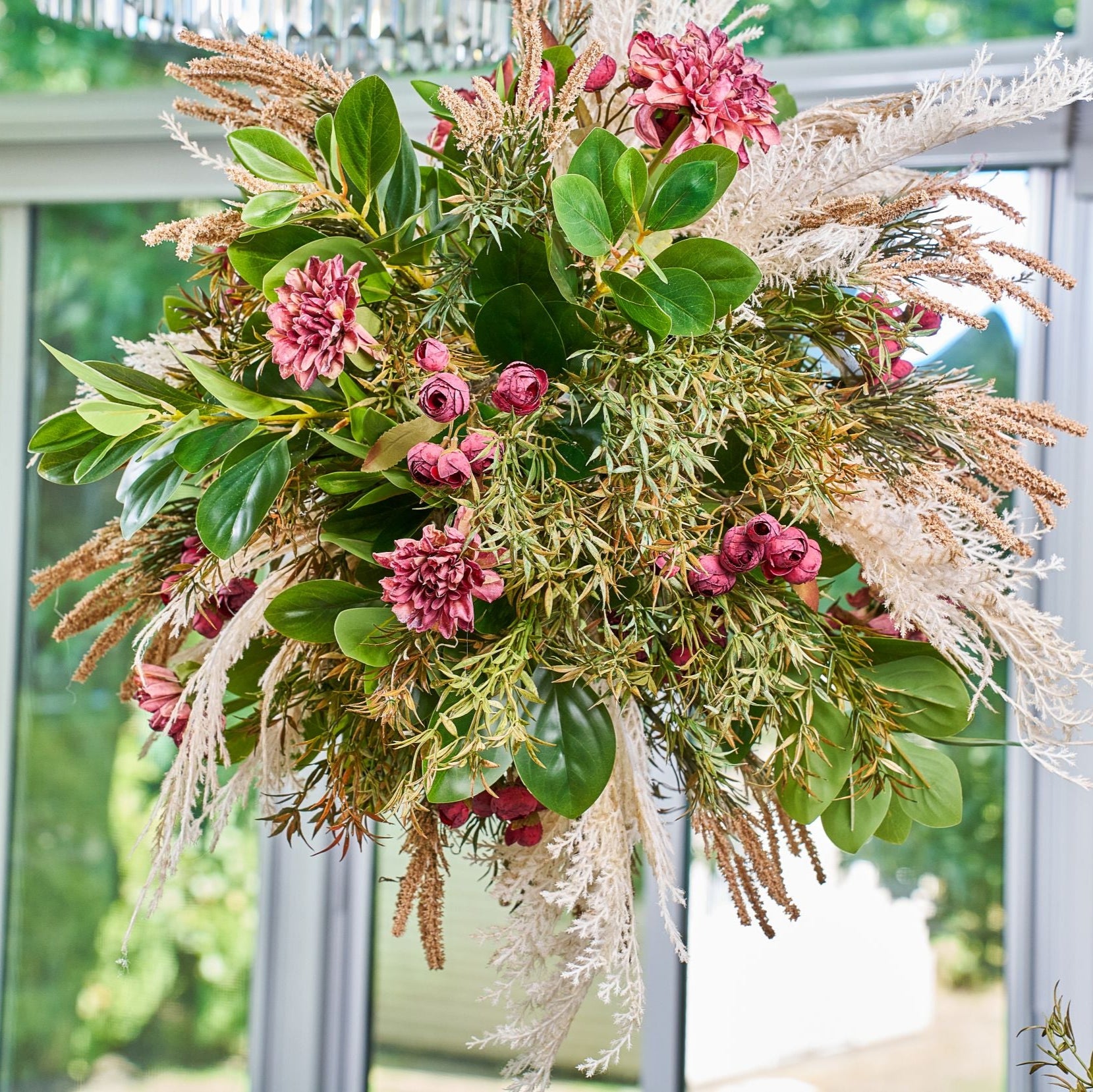Flaura Ruby Meadow Hanging Chandelier