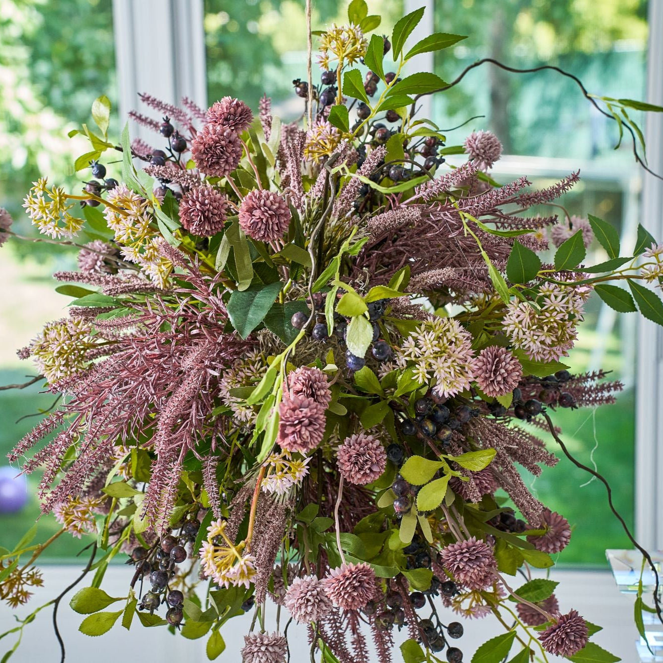 Flaura Lilac Garden Wild Floral Hanging Chandelier