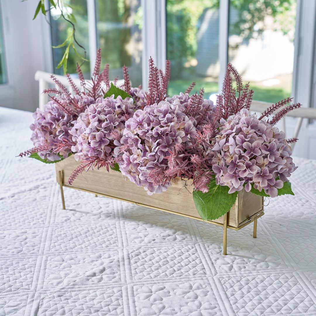 Flaura Long Violet Hydrangeas