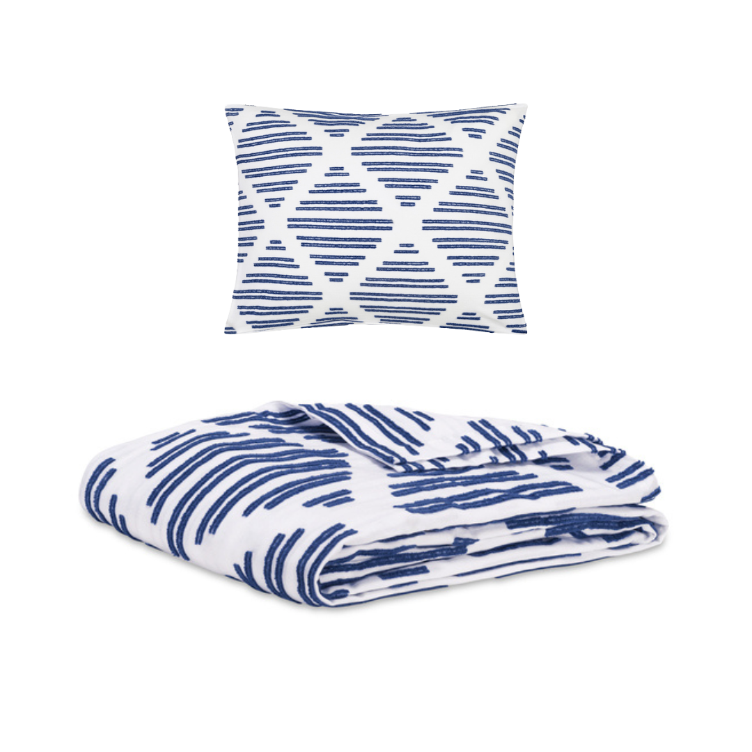 Lands Down Under Ocean Bluffs Coverlet Set