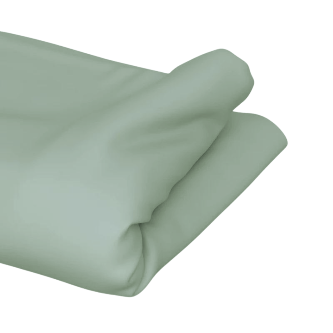 Aura Home Sage Green Sateen Fitted Sheet (Vibrant Garden, Medow, Emerald)