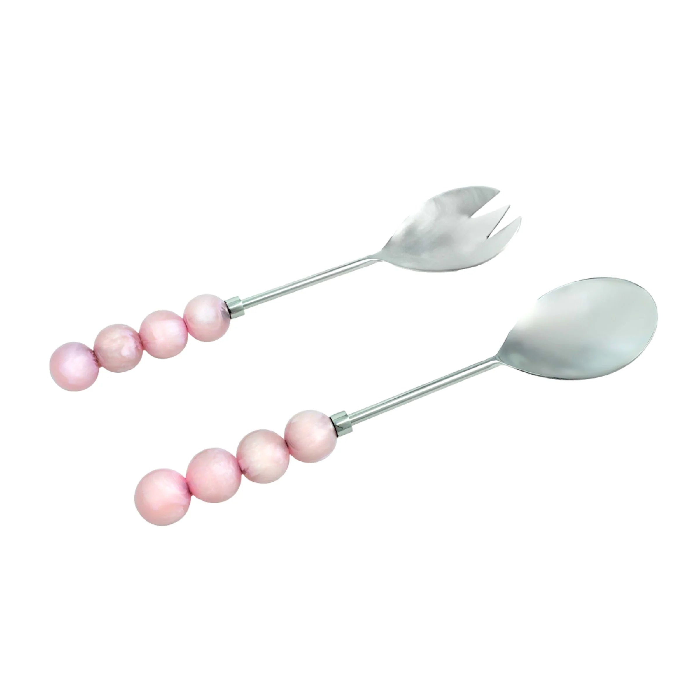 Temari Light Pink Salad Server Set