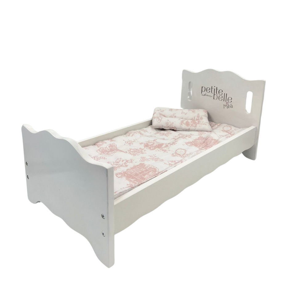 Petite Belle Mini White Doll Bed
