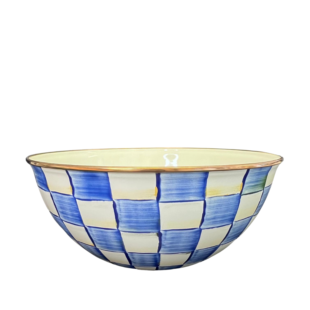 MacKenzie-Childs Royal Check Enamel Everyday Bowl - Large