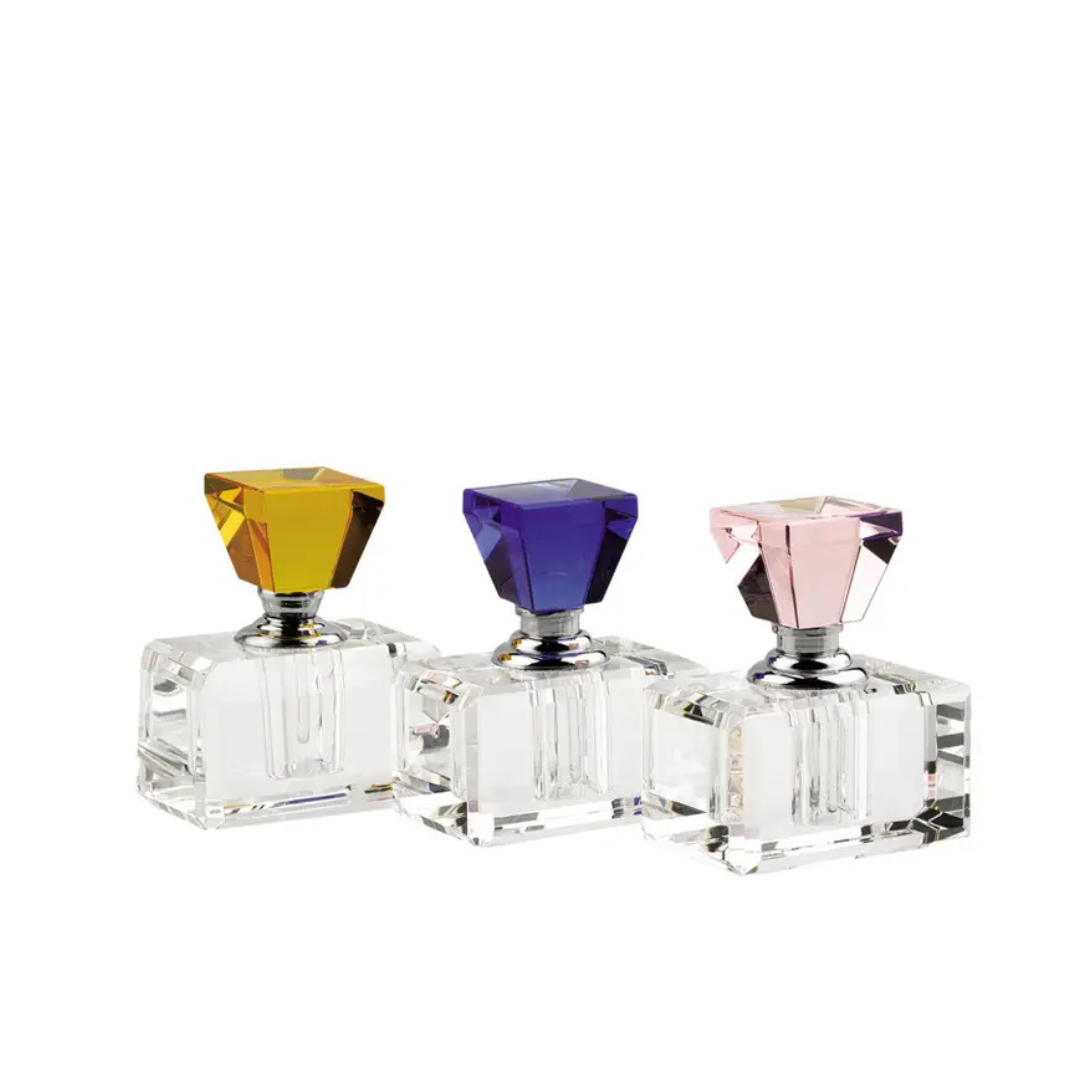 Rainbow 3 Pc Crystal Perfume Bottle Set